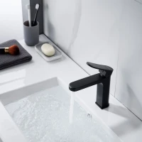 Смеситель для раковины Shevanik S4501H, черный Смеситель для раковины Shevanik S4501H, черный