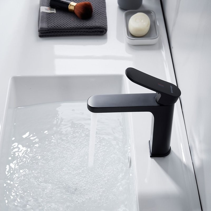 Смеситель для раковины Shevanik S4501H, черный