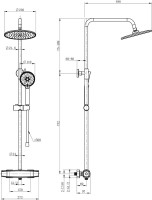 Душевая стойка Wonzon & Woghand WW-B3035-A-MW матовая белая
