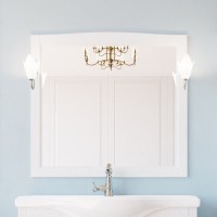 Мебель для ванной комнаты ValenHouse Эллина 105 белая, фурнитура хром