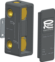 Встраиваемый смеситель для душа и ванны Remer X Style X93KBDO С ВНУТРЕННЕЙ ЧАСТЬЮ, золото