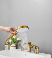 Смеситель на борт ванны BELZ B713 B66713-5 золото Смеситель на борт ванны BELZ B713 B66713-5 золото