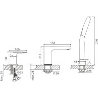 Смеситель на борт ванны BELZ B713 B66713-5 золото Смеситель на борт ванны BELZ B713 B66713-5 золото
