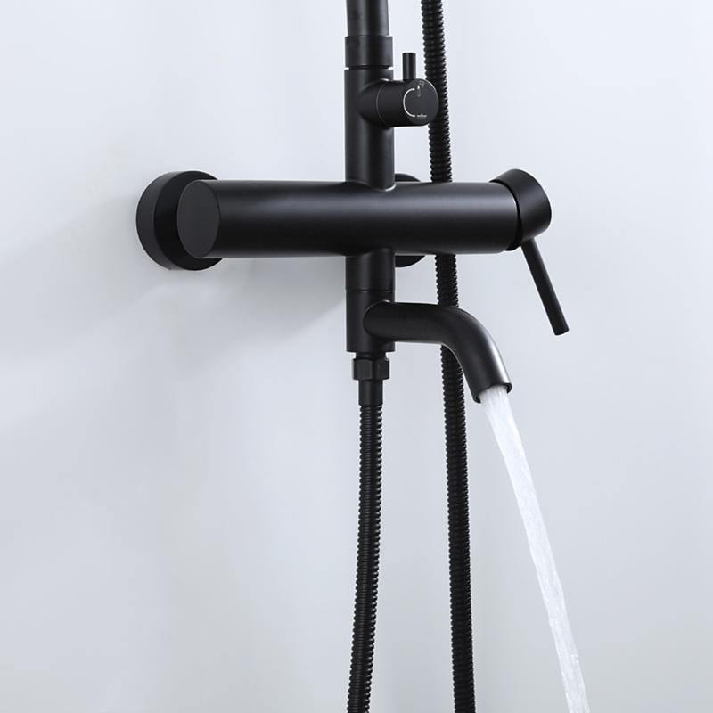 Душевая стойка Frap H807 F24807-6 черная