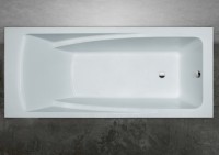 Ванна из искусственного камня Marmo Bagno София 170x75 см, пристенная, белая, на ножках