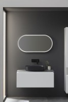Тумба под раковину Allen Brau Infinity 100 1+1, подвесная, белый матовый