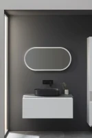 Тумба под раковину Allen Brau Infinity 100 1+1, подвесная, белый матовый