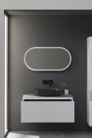 Тумба под раковину Allen Brau Infinity 100 1+1, подвесная, белый матовый