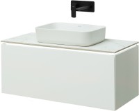Тумба под раковину Allen Brau Infinity 100 1+1, подвесная, белый матовый