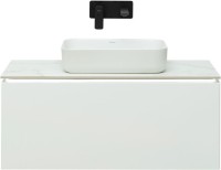 Тумба под раковину Allen Brau Infinity 100 1+1, подвесная, белый матовый