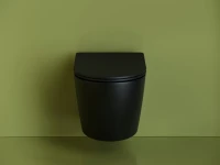 Комплект Унитаз подвесной Ceramicanova Uno Rimless CN11001MB черный матовый + Инсталляция STWORKI + Кнопка 230823 хром матовый