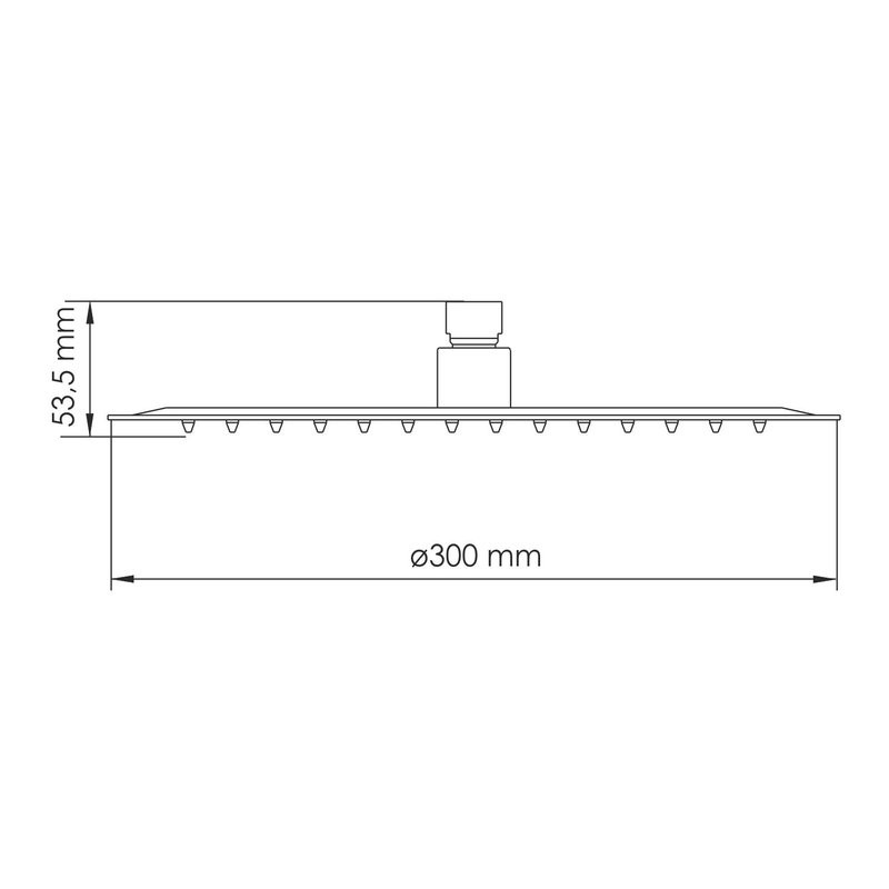 Лейка для тропического душа верхняя WasserKRAFT, Золото