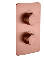 Термостатический смеситель встраиваемый Boheme Cell 134-2-CB С ВНУТРЕННЕЙ ЧАСТЬЮ, copper brushed