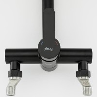 Смеситель с длинным изливом для ванны Frap H801-6 F32801-6 черный Смеситель с длинным изливом для ванны Frap H801-6 F32801-6 черный