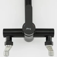 Смеситель с длинным изливом для ванны Frap H801-6 F32801-6 черный