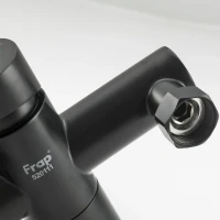 Смеситель с длинным изливом для ванны Frap H801-6 F32801-6 черный