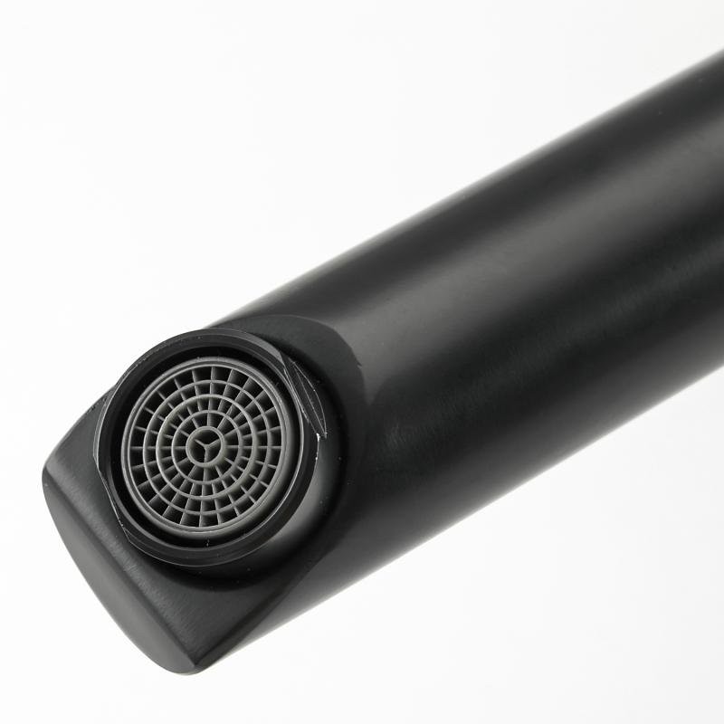 Смеситель с длинным изливом для ванны Frap H801-6 F32801-6 черный