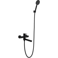Смеситель с длинным изливом для ванны Frap H801-6 F32801-6 черный
