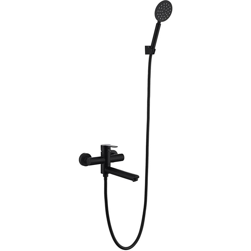 Смеситель с длинным изливом для ванны Frap H801-6 F32801-6 черный