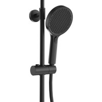 Душевая стойка KERAMA MARAZZI Fonte FO.301.KM.BLK.M матовая черная