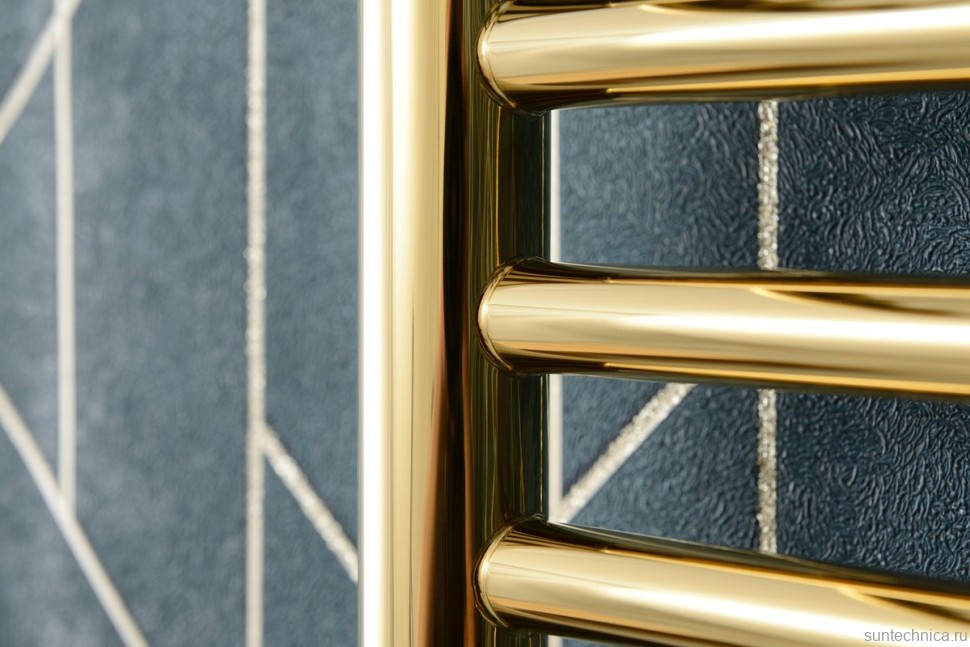 Полотенцесушитель электрический Сунержа Богема 3.1 020-6007-6040 70x45 см, подключение справа, шампань, лесенка, с полкой