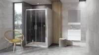 Душевая дверь в нишу Ravak 10° 10DP4-190 Transparent, профиль сатин