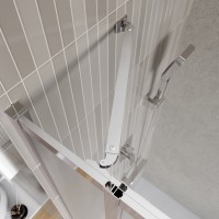 Душевой уголок BelBagno Luce A-22-90+20-P-Cr профиль хром, стекло рифленое