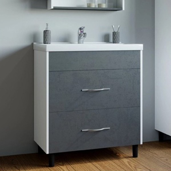 Тумба с раковиной Mixline Сура 70 графит