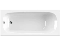 Акриловая ванна Cezares Eco ECO-175-75-41-W37 175x75 см, пристенная, белая, с каркасом, с экраном