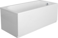 Акриловая ванна Cezares Eco ECO-175-75-41-W37 175x75 см, пристенная, белая, с каркасом, с экраном