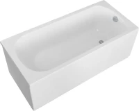 Акриловая ванна Cezares Eco ECO-175-75-41-W37 175x75 см, пристенная, белая, с каркасом, с экраном