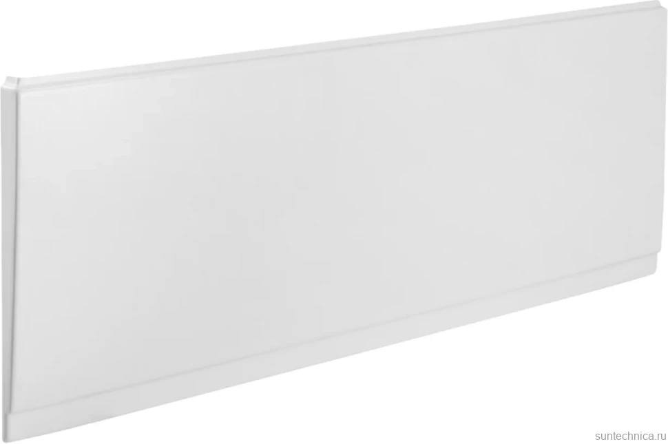 Акриловая ванна Cezares Eco ECO-175-75-41-W37 175x75 см, пристенная, белая, с каркасом, с экраном