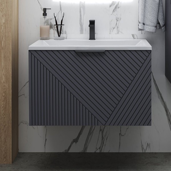 Тумба под раковину без столешницы Grossman Блисс 70 матовый графит