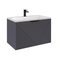 Тумба под раковину без столешницы Grossman Блисс 70 матовый графит