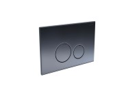 Кнопка смыва для унитаза AQUATEK KDI-0000039 нержавеющая сталь, цвет серый графит