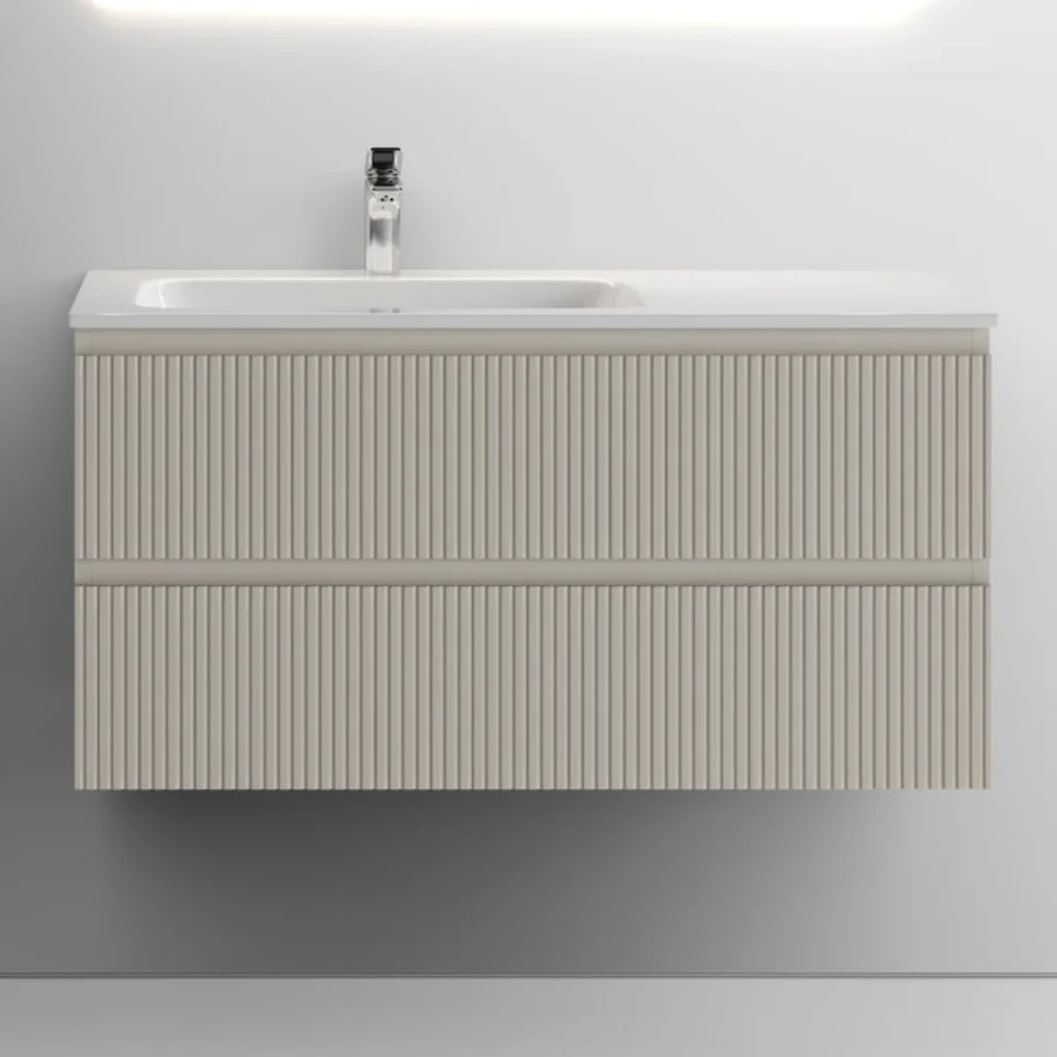 Тумба с раковиной Sancos Snob T 100 см, L, beige soft