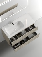 Тумба с раковиной Sancos Snob T 100 см, L, beige soft
