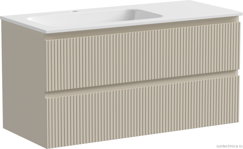 Тумба с раковиной Sancos Snob T 100 см, L, beige soft