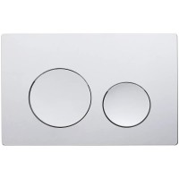 Кнопка смыва для унитаза Veconi Flush V2 пластик, цвет хром глянец