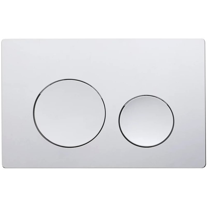 Кнопка смыва для унитаза Veconi Flush V2 пластик, цвет хром глянец