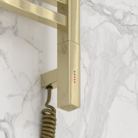 Полотенцесушитель электрический Сунержа Модус 3.1 020-5901-1050 110x55 см, подключение справа, шампань, лесенка