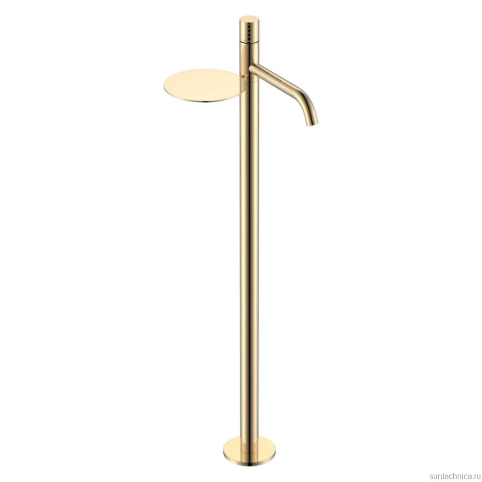 Напольный смеситель для раковины Boheme Stick 120-GG gold diamond