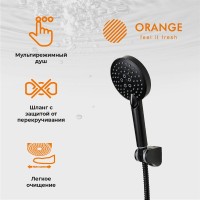 Комплект для ванной Orange Aristo Aristo M19-311b матовый черный