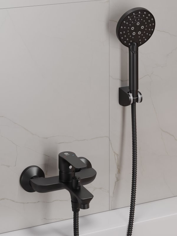 Комплект для ванной Orange Aristo Aristo M19-311b матовый черный