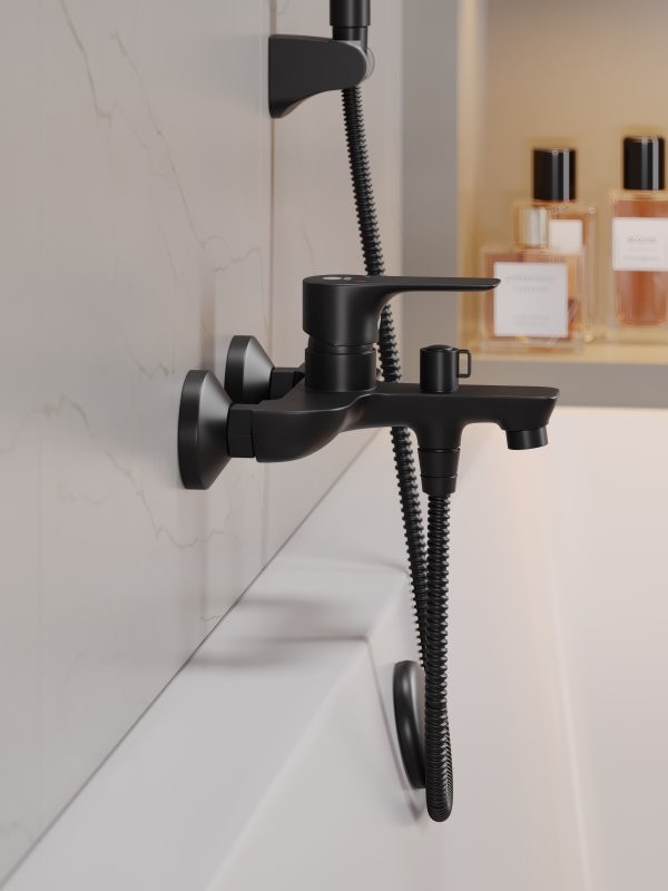 Комплект для ванной Orange Aristo Aristo M19-311b матовый черный