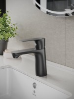 Комплект для ванной Orange Aristo Aristo M19-311b матовый черный