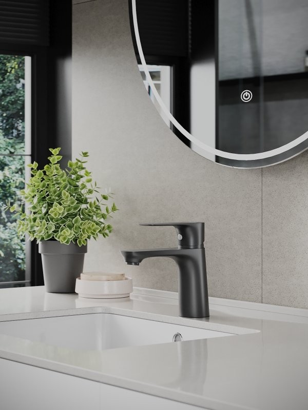 Комплект для ванной Orange Aristo Aristo M19-311b матовый черный