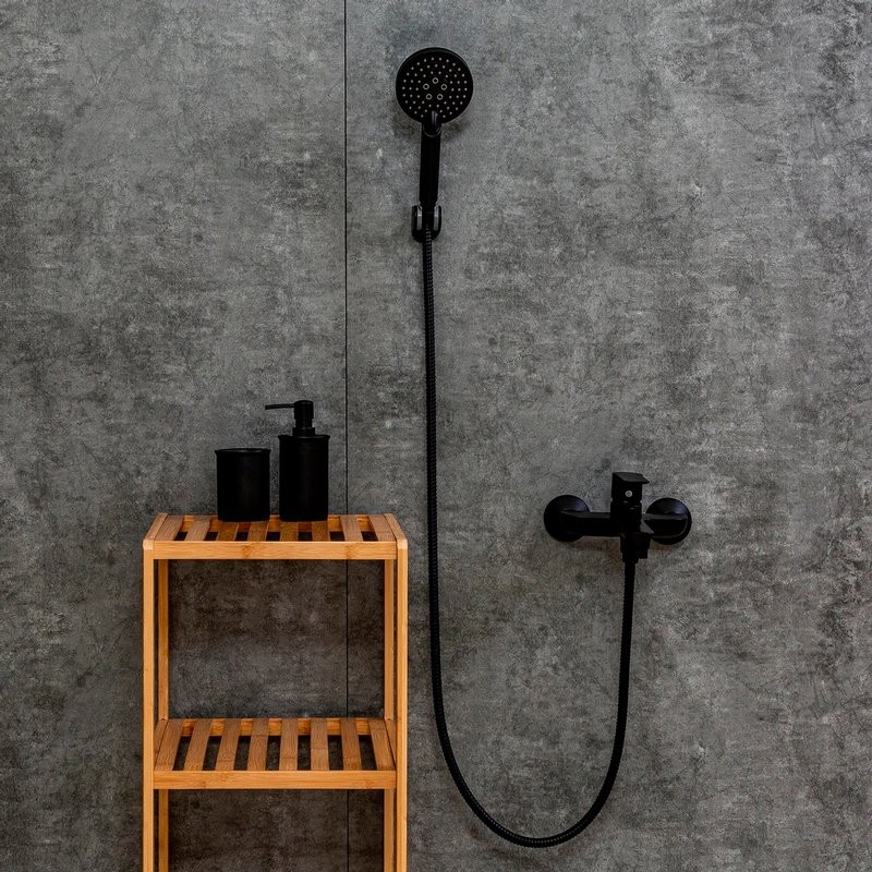 Комплект для ванной Orange Aristo Aristo M19-311b матовый черный