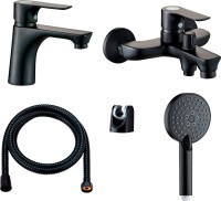 Комплект для ванной Orange Aristo Aristo M19-311b матовый черный