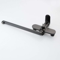 Смеситель с длинным изливом для ванны AQUATEK Ника AQ1842MB черный матовый